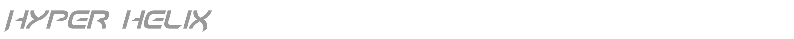 Hyper heliX font preview